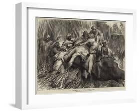 The Prince of Wales in the Terai, Padding a Tiger-Arthur Hopkins-Framed Giclee Print