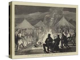 The Prince of Wales in the Terai, the Camp Fire, Thibetans Dancing-Joseph Nash-Stretched Canvas