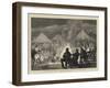 The Prince of Wales in the Terai, the Camp Fire, Thibetans Dancing-Joseph Nash-Framed Giclee Print