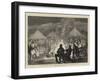 The Prince of Wales in the Terai, the Camp Fire, Thibetans Dancing-Joseph Nash-Framed Giclee Print