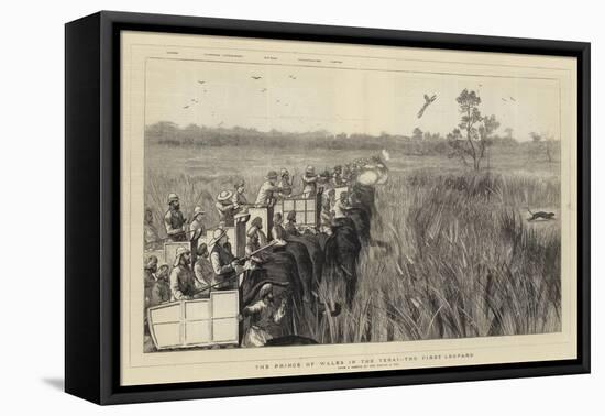 The Prince of Wales in the Terai, the First Leopard-Joseph Nash-Framed Stretched Canvas