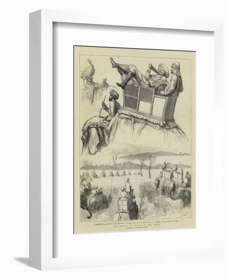 The Prince of Wales in the Terai-Godefroy Durand-Framed Giclee Print