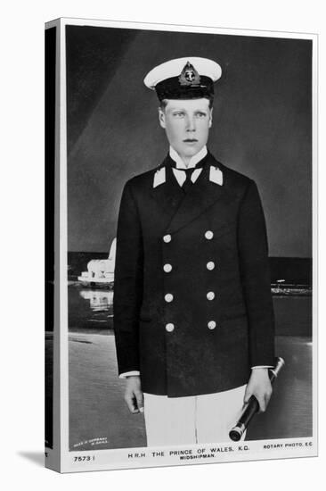 The Prince of Wales in the Uniform of a Midshipman, 1910-null-Stretched Canvas