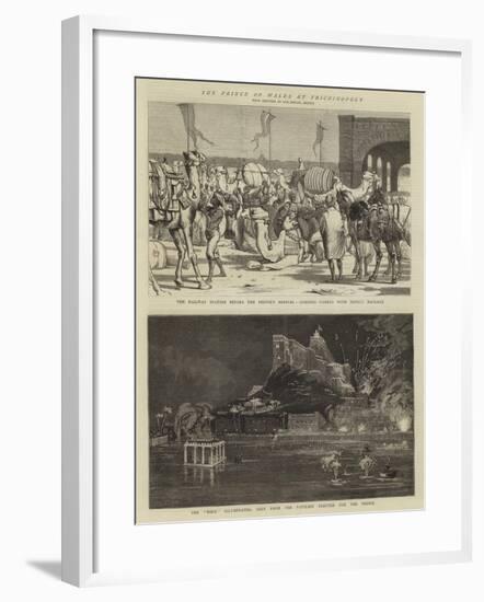 The Prince of Wales in Trichinopoly-Alfred Chantrey Corbould-Framed Giclee Print