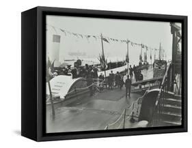 The Prince of Wales Inaugurating the London Steamboat Service, River Thames, London, 1905-null-Framed Stretched Canvas