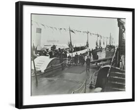 The Prince of Wales Inaugurating the London Steamboat Service, River Thames, London, 1905-null-Framed Photographic Print