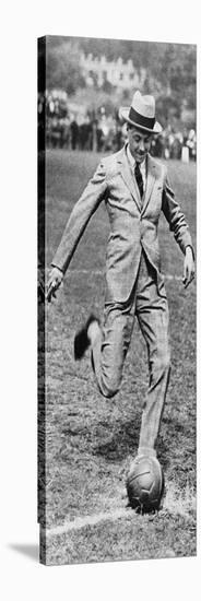 The Prince of Wales Kicking Off the Spurs Versus Fulham Football Match, 1921-null-Stretched Canvas