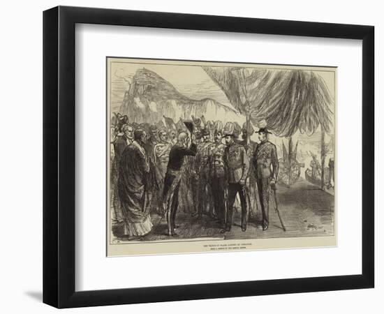 The Prince of Wales Landing at Gibraltar-null-Framed Giclee Print