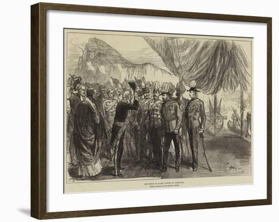 The Prince of Wales Landing at Gibraltar-null-Framed Giclee Print