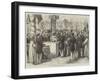 The Prince of Wales Laying the Foundation Stone of New Docks at Bombay-null-Framed Giclee Print