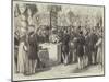 The Prince of Wales Laying the Foundation Stone of New Docks at Bombay-null-Mounted Giclee Print