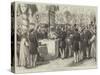 The Prince of Wales Laying the Foundation Stone of New Docks at Bombay-null-Stretched Canvas