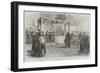 The Prince of Wales Laying the Foundation-Stone of the Tower Bridge on Monday-null-Framed Giclee Print