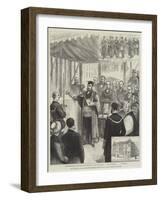 The Prince of Wales Laying the Memorial-Stone of the Indian Institute at Oxford-null-Framed Giclee Print