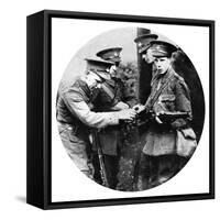 The Prince of Wales Loading a Rifle in the Grenadiers, First World War, 1914-null-Framed Stretched Canvas