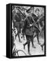 The Prince of Wales Marching with the Oxford University Officers Training Corps, C1910-null-Framed Stretched Canvas