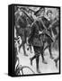 The Prince of Wales Marching with the Oxford University Officers Training Corps, C1910-null-Framed Stretched Canvas