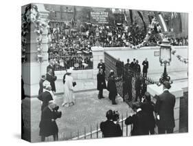 The Prince of Wales Officially Opening the Rotherhithe Tunnel, Bermondsey, London, 1908-null-Stretched Canvas