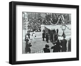 The Prince of Wales Officially Opening the Rotherhithe Tunnel, Bermondsey, London, 1908-null-Framed Photographic Print