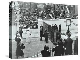 The Prince of Wales Officially Opening the Rotherhithe Tunnel, Bermondsey, London, 1908-null-Stretched Canvas