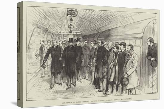 The Prince of Wales Opening the New Electric Railway, Arrival at Stockwell-null-Stretched Canvas