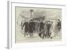 The Prince of Wales Opening the New Electric Railway, Arrival at Stockwell-null-Framed Giclee Print