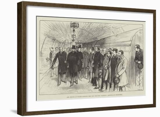 The Prince of Wales Opening the New Electric Railway, Arrival at Stockwell-null-Framed Giclee Print