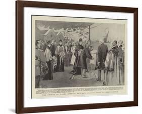 The Prince of Wales Opening the New Graving Dock at Southampton-Alexander Stuart Boyd-Framed Giclee Print