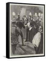The Prince of Wales Opening the Royal College of Music, 2 May-Thomas Walter Wilson-Framed Stretched Canvas