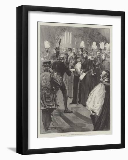 The Prince of Wales Opening the Royal College of Music, 2 May-Thomas Walter Wilson-Framed Giclee Print