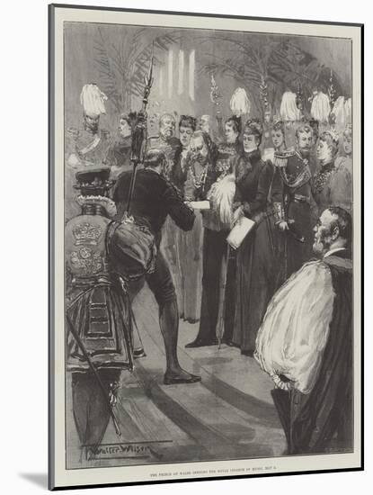 The Prince of Wales Opening the Royal College of Music, 2 May-Thomas Walter Wilson-Mounted Giclee Print