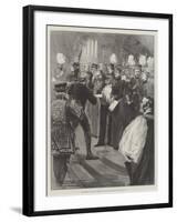 The Prince of Wales Opening the Royal College of Music, 2 May-Thomas Walter Wilson-Framed Giclee Print