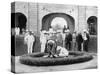 The Prince of Wales Planting a Tree at the Kumasi Church College, Ghana, 1926-null-Stretched Canvas