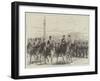 The Prince of Wales Reviewing the Norfolk Artillery Militia at Yarmouth-Charles Robinson-Framed Giclee Print