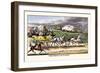 The Prince of Wales Rides on a Horse-Drawn Carriage-Henry Thomas Alken-Framed Art Print
