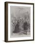 The Prince of Wales's Illness in 1871, the Queen at Wolverton Station on Her Way to Sandringham-Charles Robinson-Framed Giclee Print