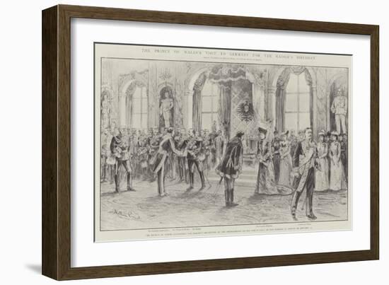 The Prince of Wales's Visit to Germany for the Kaiser's Birthday-Melton Prior-Framed Giclee Print