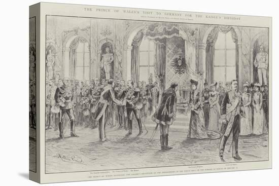 The Prince of Wales's Visit to Germany for the Kaiser's Birthday-Melton Prior-Stretched Canvas