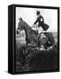 The Prince of Wales Taking a Fence in the Bridge of Guards Challenge Cup Race, C1930S-null-Framed Stretched Canvas