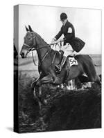 The Prince of Wales Taking a Fence in the Bridge of Guards Challenge Cup Race, C1930S-null-Stretched Canvas