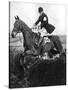 The Prince of Wales Taking a Fence in the Bridge of Guards Challenge Cup Race, C1930S-null-Stretched Canvas