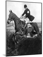 The Prince of Wales Taking a Fence in the Bridge of Guards Challenge Cup Race, C1930S-null-Mounted Giclee Print