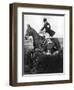 The Prince of Wales Taking a Fence in the Bridge of Guards Challenge Cup Race, C1930S-null-Framed Premium Giclee Print