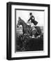 The Prince of Wales Taking a Fence in the Bridge of Guards Challenge Cup Race, C1930S-null-Framed Premium Giclee Print