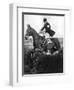 The Prince of Wales Taking a Fence in the Bridge of Guards Challenge Cup Race, C1930S-null-Framed Premium Giclee Print