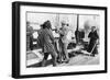 The Prince of Wales Testing a Japanese Fencing Helmet, Japan, 1922-null-Framed Giclee Print