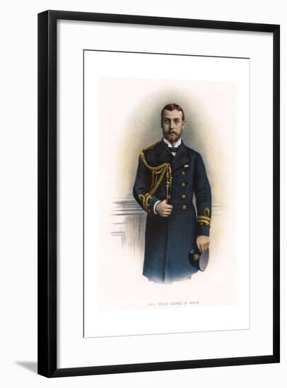 The Prince of Wales, the Future King George V (1865-193), C1900-JS Virtue-Framed Giclee Print