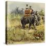 The Prince of Wales Tiger Hunting in India-Henry Payne-Stretched Canvas