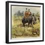 The Prince of Wales Tiger Hunting in India-Henry Payne-Framed Giclee Print