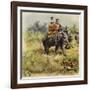 The Prince of Wales Tiger Hunting in India-Henry Payne-Framed Giclee Print